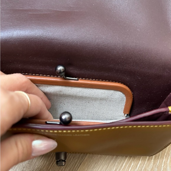 Gently Worn Coach Dinky Crossbody in Camel - Picture 12 of 15